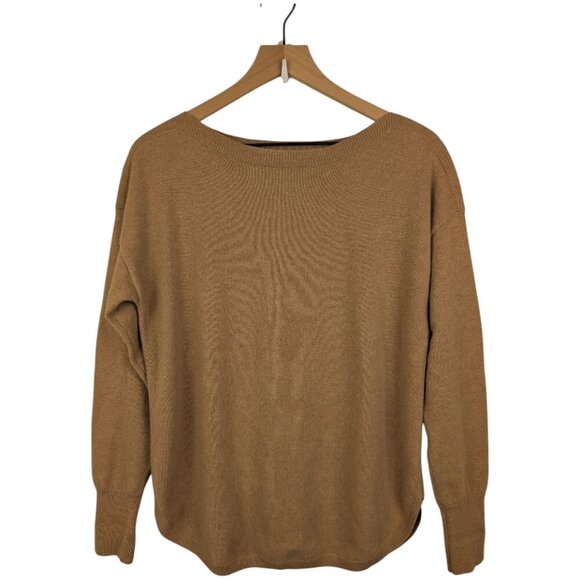 Elliott Lauren Sweaters - Elliott Lauren | 100% Cashmere Pullover Sweater | Tan | Medium